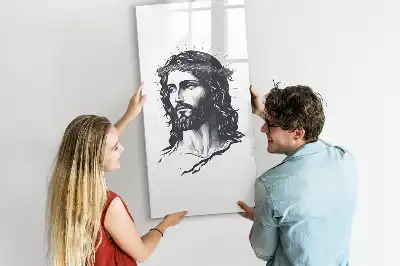 Tableau magnétique effaçable à sec représentant Jésus-Christ