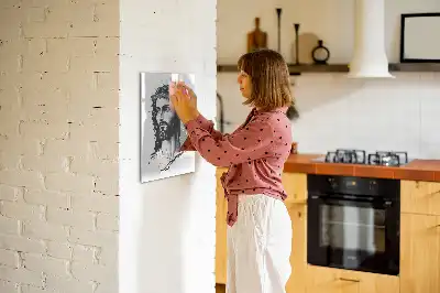 Tableau magnétique effaçable à sec représentant Jésus-Christ