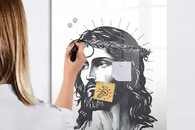Tableau magnétique effaçable à sec représentant Jésus-Christ