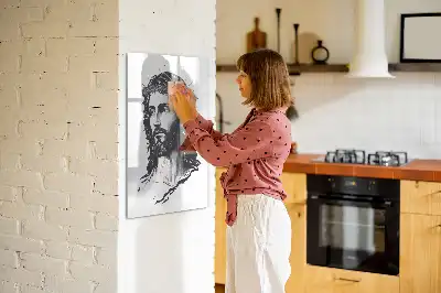 Tableau magnétique effaçable à sec représentant Jésus-Christ
