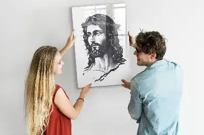 Tableau magnétique effaçable à sec représentant Jésus-Christ
