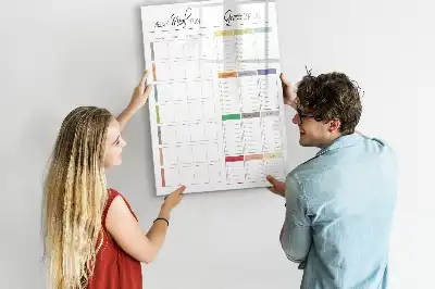 Programme de repas hebdomadaire magnétique tableau effaçable à sec