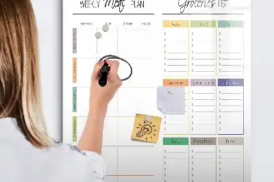 Programme de repas hebdomadaire magnétique tableau effaçable à sec