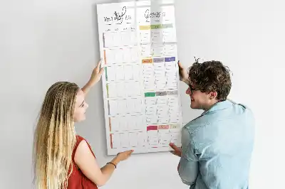Programme de repas hebdomadaire magnétique tableau effaçable à sec