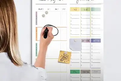 Programme de repas hebdomadaire magnétique tableau effaçable à sec