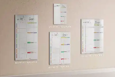 Programme de repas hebdomadaire magnétique tableau effaçable à sec