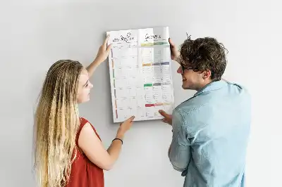 Programme de repas hebdomadaire magnétique tableau effaçable à sec