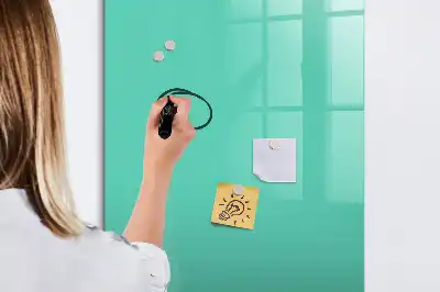 Tableau magnétique effaçable à sec turquoise
