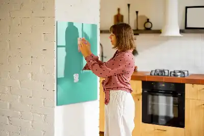 Tableau magnétique effaçable à sec turquoise