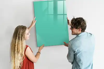 Tableau magnétique effaçable à sec turquoise
