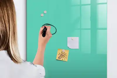 Tableau magnétique effaçable à sec turquoise