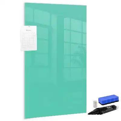 Tableau magnétique effaçable à sec turquoise