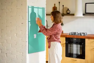 Tableau magnétique effaçable à sec turquoise