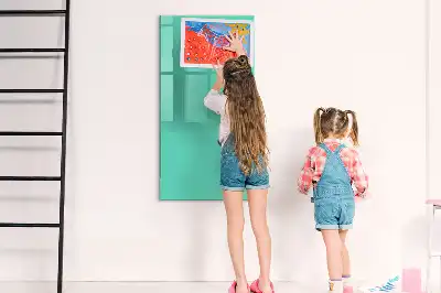 Tableau magnétique effaçable à sec turquoise