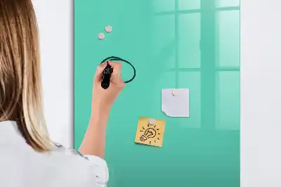 Tableau magnétique effaçable à sec turquoise