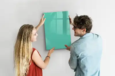 Tableau magnétique effaçable à sec turquoise