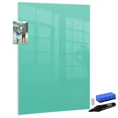Tableau magnétique effaçable à sec turquoise