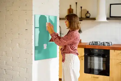 Tableau magnétique effaçable à sec turquoise