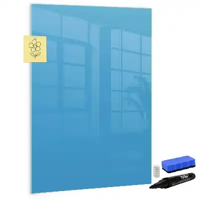 Tableau effaçable à sec magnétique de couleur bleue