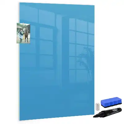 Tableau effaçable à sec magnétique de couleur bleue