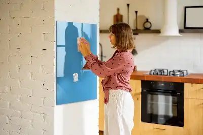 Tableau effaçable à sec magnétique de couleur bleue