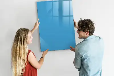 Tableau effaçable à sec magnétique de couleur bleue