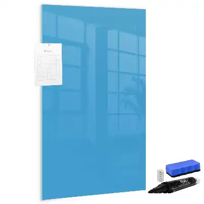 Tableau effaçable à sec magnétique de couleur bleue
