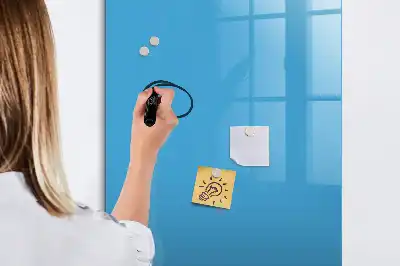 Tableau effaçable à sec magnétique de couleur bleue
