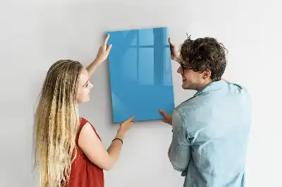 Tableau effaçable à sec magnétique de couleur bleue