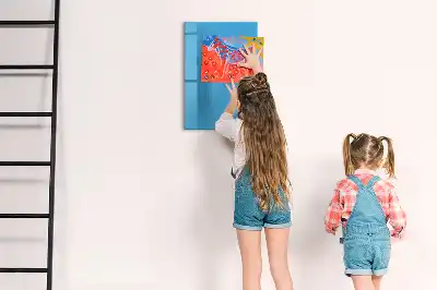 Tableau effaçable à sec magnétique de couleur bleue