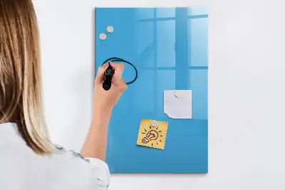 Tableau effaçable à sec magnétique de couleur bleue