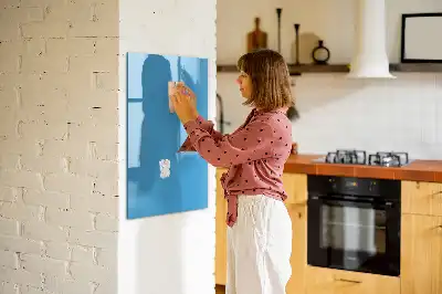 Tableau effaçable à sec magnétique de couleur bleue