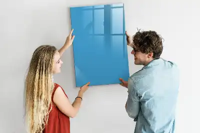 Tableau effaçable à sec magnétique de couleur bleue