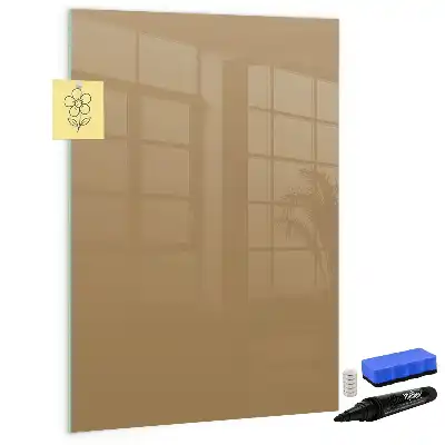 Tableau magnétique effaçable à sec couleur beige foncé