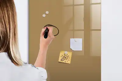 Tableau magnétique effaçable à sec couleur beige foncé