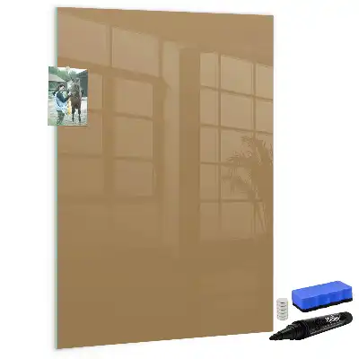 Tableau magnétique effaçable à sec couleur beige foncé