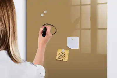 Tableau magnétique effaçable à sec couleur beige foncé