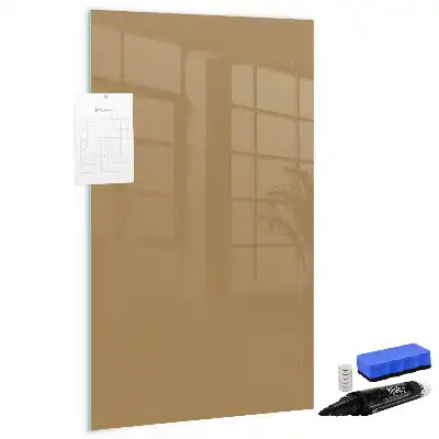 Tableau magnétique effaçable à sec couleur beige foncé