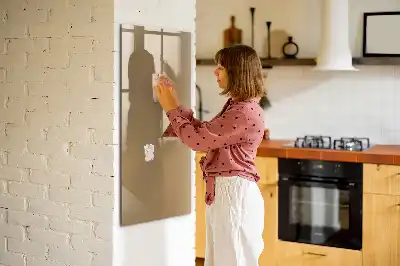 Tableau magnétique effaçable à sec couleur beige foncé