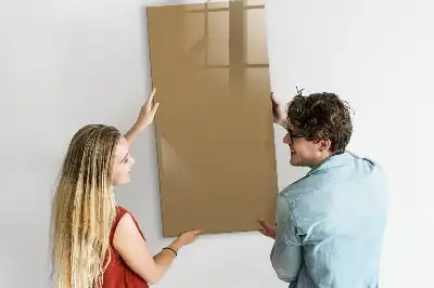 Tableau magnétique effaçable à sec couleur beige foncé