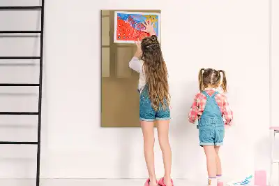 Tableau magnétique effaçable à sec couleur beige foncé