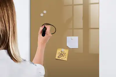 Tableau magnétique effaçable à sec couleur beige foncé