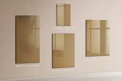 Tableau magnétique effaçable à sec couleur beige foncé