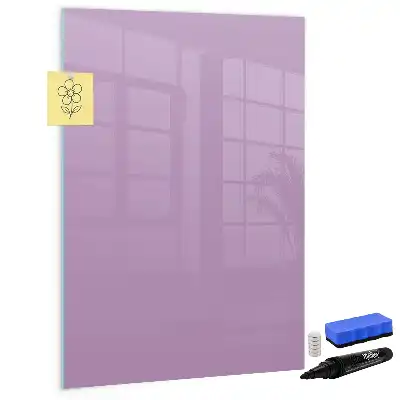 Tableau effaçable à sec magnétique de couleur lilas