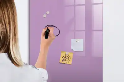 Tableau effaçable à sec magnétique de couleur lilas