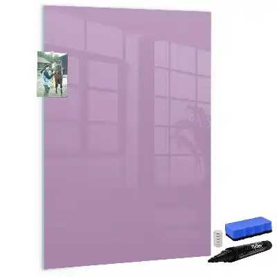 Tableau effaçable à sec magnétique de couleur lilas