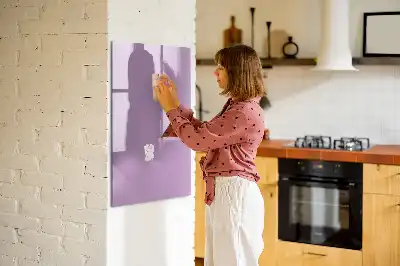 Tableau effaçable à sec magnétique de couleur lilas