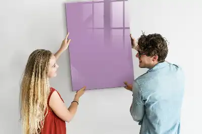 Tableau effaçable à sec magnétique de couleur lilas