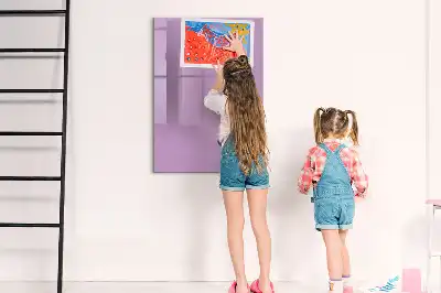 Tableau effaçable à sec magnétique de couleur lilas