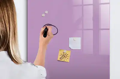Tableau effaçable à sec magnétique de couleur lilas